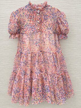 Philosophy di Lorenzo Serafini Pink Floral Tulle Dress Girls NWT